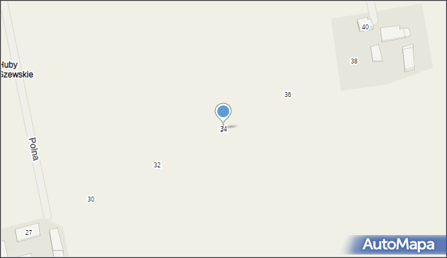 Szewce, Polna, 34, mapa Szewce