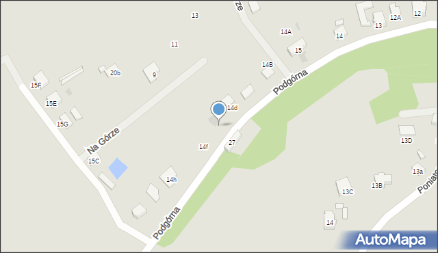 Szprotawa, Podgórna, 14e, mapa Szprotawa