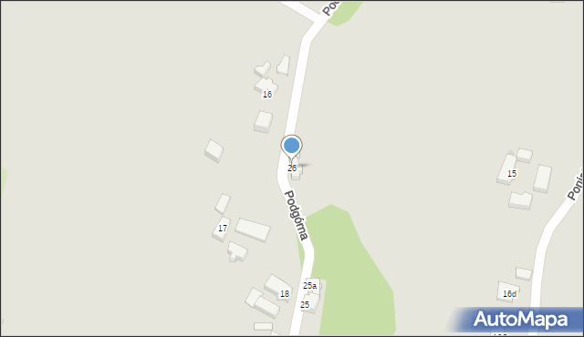 Szprotawa, Podgórna, 26, mapa Szprotawa