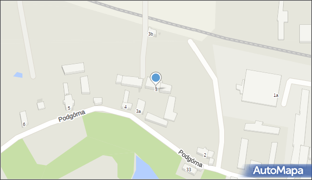 Szprotawa, Podgórna, 3, mapa Szprotawa