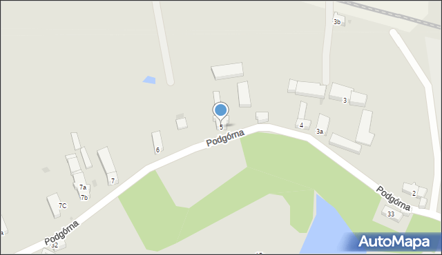 Szprotawa, Podgórna, 5, mapa Szprotawa