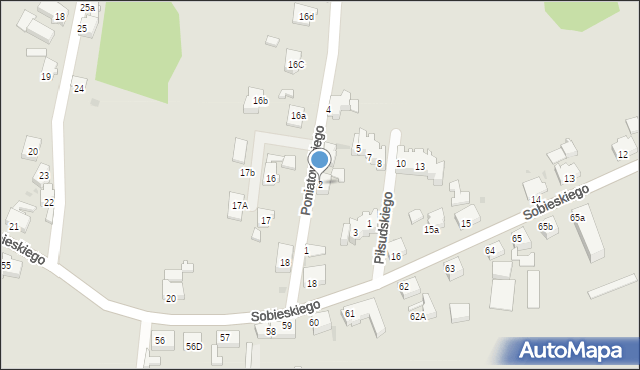 Szprotawa, Poniatowskiego, 2, mapa Szprotawa