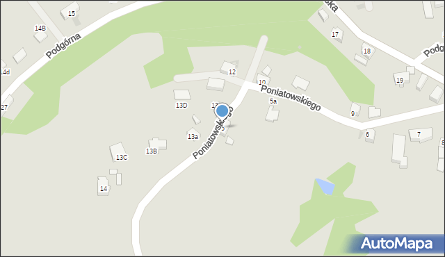 Szprotawa, Poniatowskiego, 5, mapa Szprotawa