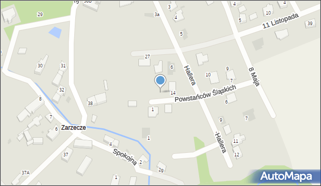 Szprotawa, Powstańców Śląskich, 15, mapa Szprotawa