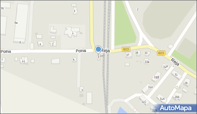 Sztum, Polna, 1, mapa Sztum