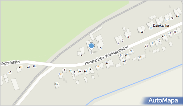 Szubin, Powstańców Wielkopolskich, 3, mapa Szubin