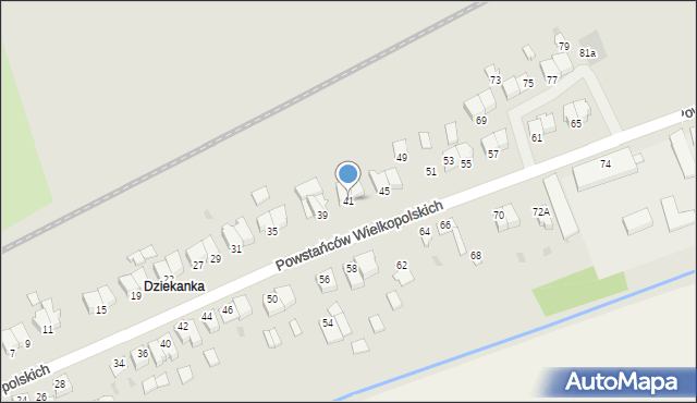 Szubin, Powstańców Wielkopolskich, 41, mapa Szubin