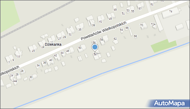 Szubin, Powstańców Wielkopolskich, 54, mapa Szubin