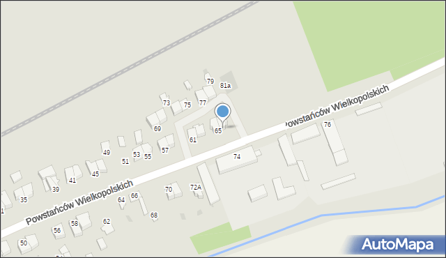 Szubin, Powstańców Wielkopolskich, 67, mapa Szubin