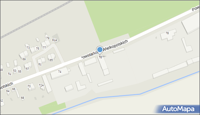 Szubin, Powstańców Wielkopolskich, 76, mapa Szubin