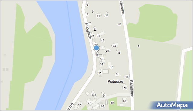 Szydłowiec, Podgórze, 31, mapa Szydłowiec