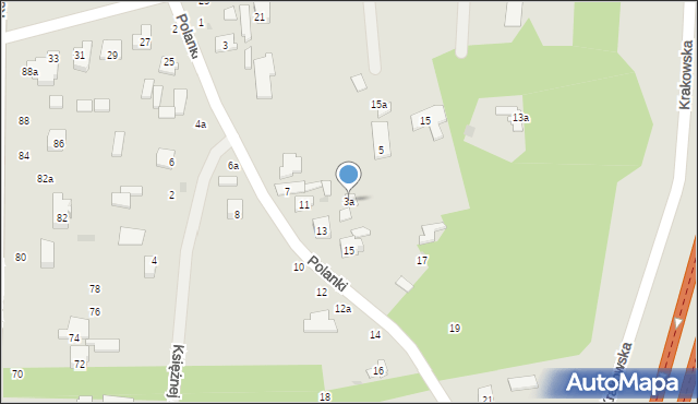 Szydłowiec, Polanki, 3a, mapa Szydłowiec