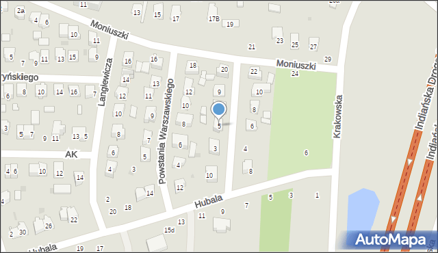 Szydłowiec, Powstania Styczniowego, 5, mapa Szydłowiec