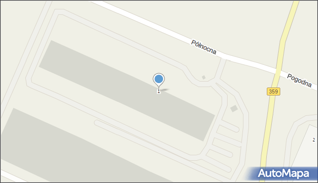 Szymanów, Północna, 1, mapa Szymanów