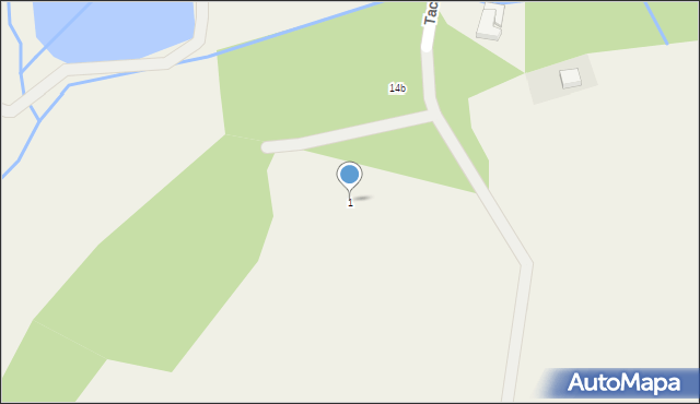 Taczów Mały, Pogodna, 1, mapa Taczów Mały