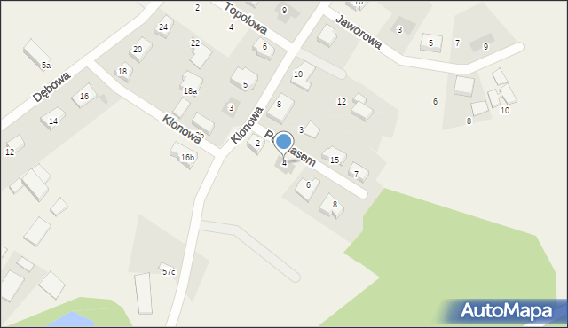 Tanowo, Pod Lasem, 4, mapa Tanowo