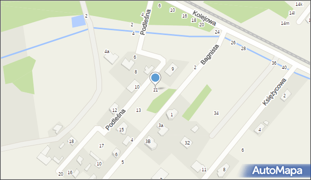 Targówka, Podleśna, 11, mapa Targówka