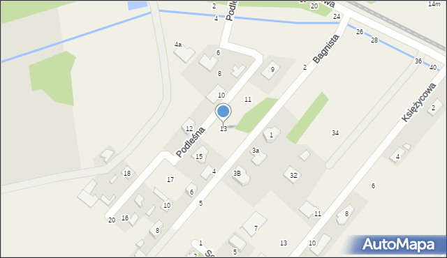 Targówka, Podleśna, 13, mapa Targówka