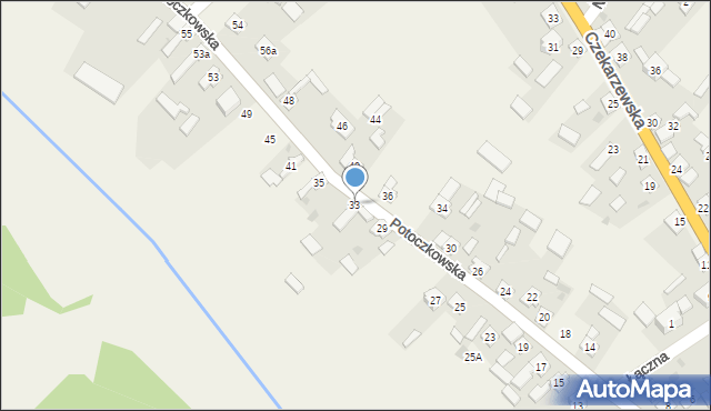 Tarłów, Potoczkowska, 33, mapa Tarłów