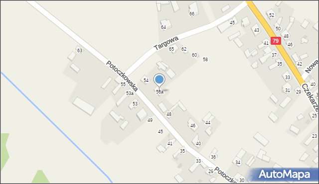 Tarłów, Potoczkowska, 56a, mapa Tarłów