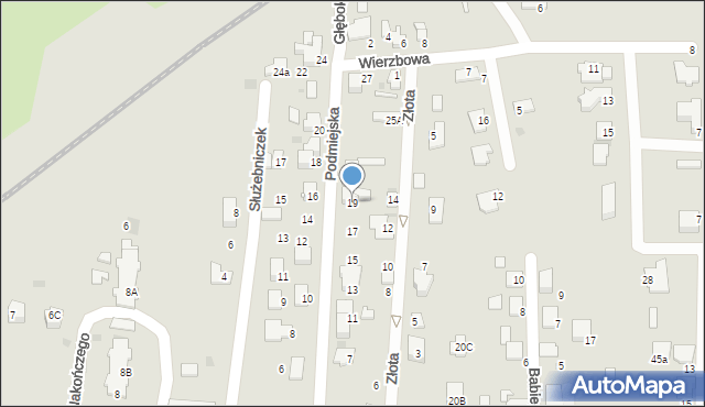Tarnów, Podmiejska, 19, mapa Tarnów