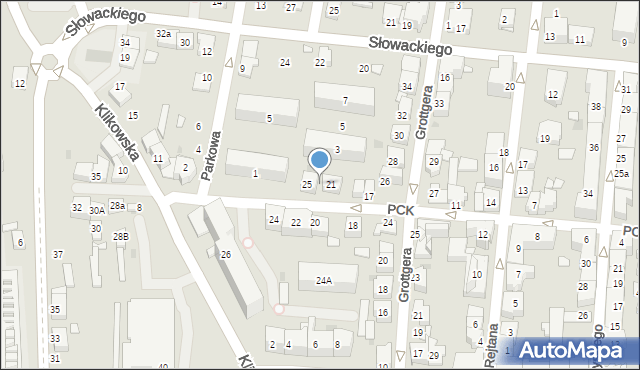 Tarnów, Polskiego Czerwonego Krzyża, 23, mapa Tarnów