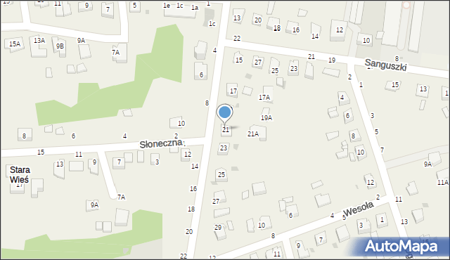 Tarnowiec, Południowa, 21, mapa Tarnowiec