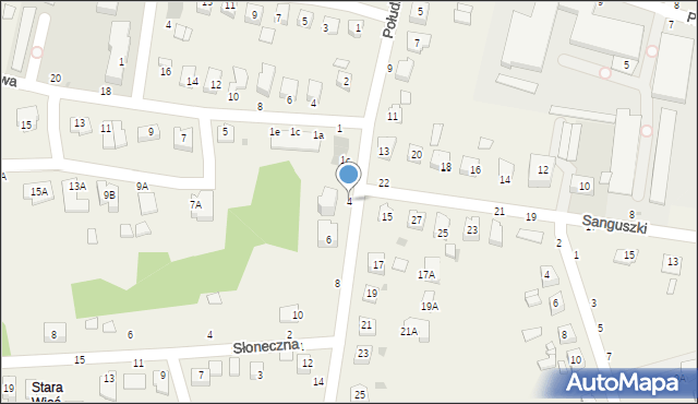 Tarnowiec, Południowa, 4, mapa Tarnowiec