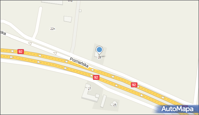 Tarnowo Podgórne, Poznańska, 18, mapa Tarnowo Podgórne