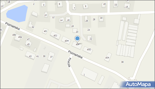 Tarnowo Podgórne, Poznańska, 40F, mapa Tarnowo Podgórne