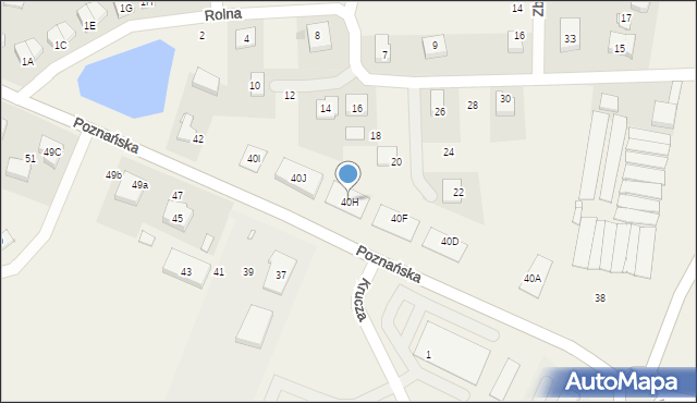 Tarnowo Podgórne, Poznańska, 40H, mapa Tarnowo Podgórne