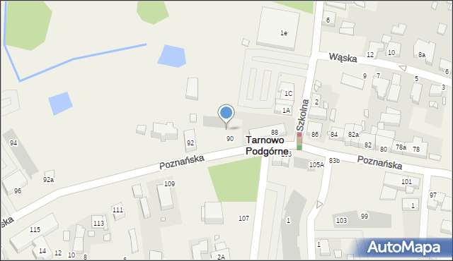 Tarnowo Podgórne, Poznańska, 90c, mapa Tarnowo Podgórne