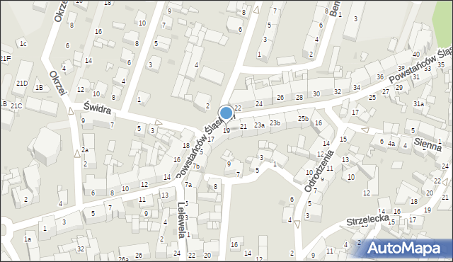 Tarnowskie Góry, Powstańców Śląskich, 19, mapa Tarnowskie Góry