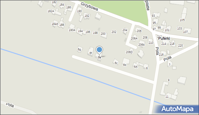 Tarnowskie Góry, Pola Wincentego, 6e, mapa Tarnowskie Góry