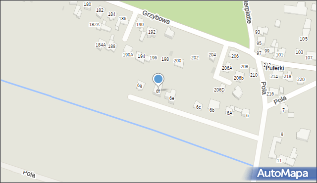 Tarnowskie Góry, Pola Wincentego, 6f, mapa Tarnowskie Góry