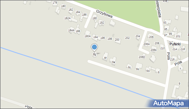 Tarnowskie Góry, Pola Wincentego, 6g, mapa Tarnowskie Góry