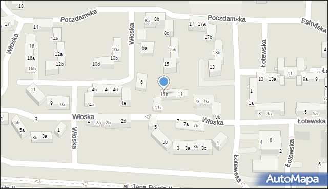 Tarnowskie Góry, Poczdamska, 11b, mapa Tarnowskie Góry
