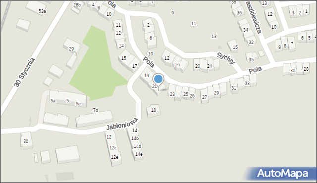 Tczew, Pola Wincentego, 22, mapa Tczew