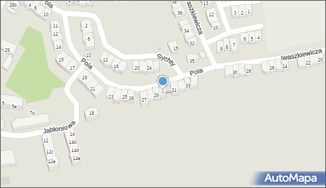 Tczew, Pola Wincentego, 30, mapa Tczew