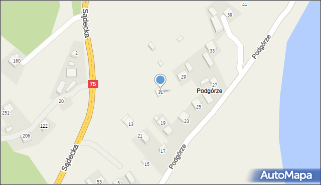 Tęgoborze, Podgórze, 31, mapa Tęgoborze