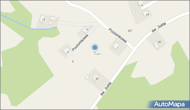 Tęgoborze, Poziomkowa, 3, mapa Tęgoborze