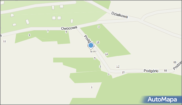 Tenczynek, Podgórki, 7, mapa Tenczynek