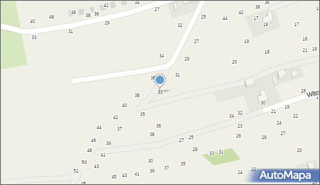 Tenczynek, Podzamcze, 33, mapa Tenczynek