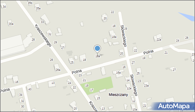 Terespol, Polna, 18a, mapa Terespol