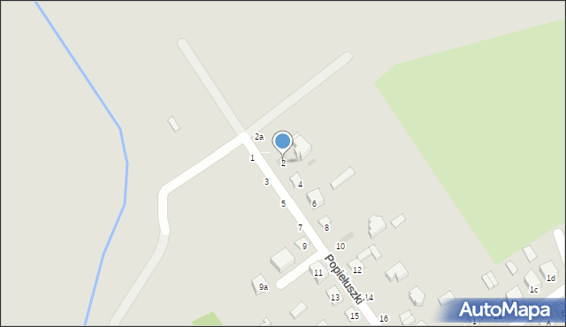 Terespol, Popiełuszki Jerzego, bł. ks., 2, mapa Terespol