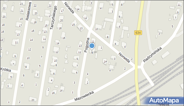 Tłuszcz, Pogodna, 6, mapa Tłuszcz