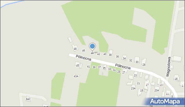 Tłuszcz, Północna, 44, mapa Tłuszcz