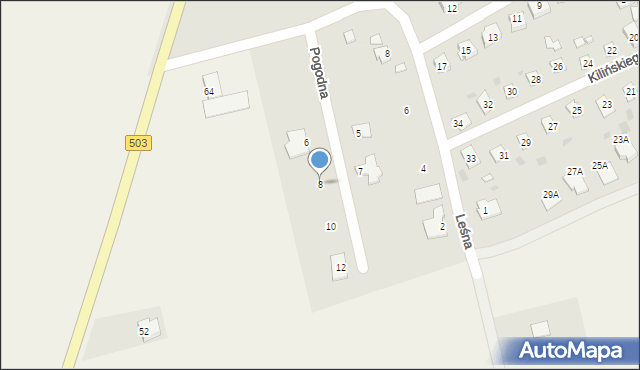 Tolkmicko, Pogodna, 8, mapa Tolkmicko