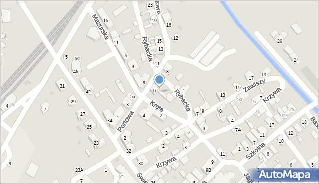 Tolkmicko, Portowa, 6A, mapa Tolkmicko