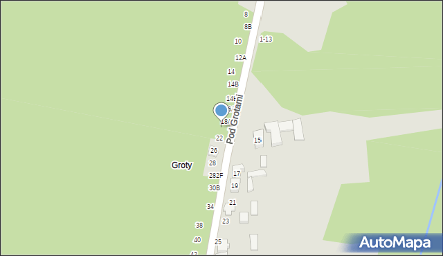 Tomaszów Mazowiecki, Pod Grotami, 20, mapa Tomaszów Mazowiecki